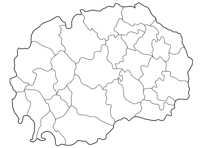 North Macedonia Map