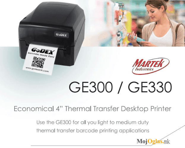 GODEX GE 330 BARCODE LABEL PRINTER 112mm